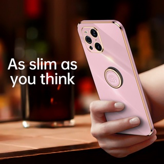 Ốp điện thoại silicon mềm mạ điện có giá đỡ cho Oppo Find X3 Neo / Reno 5 Pro Plus Find X3 / Find X3 Pro 5g