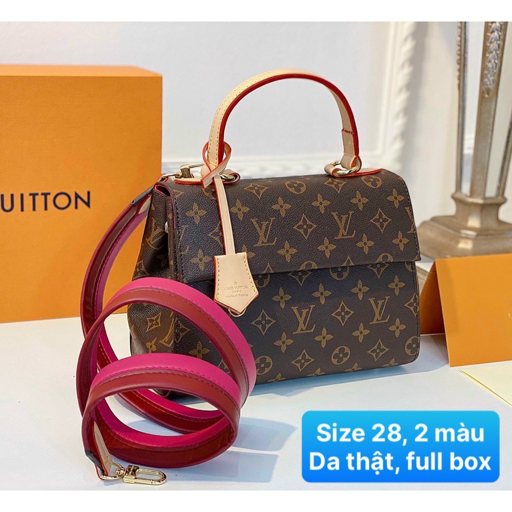 Túi xách LV Cluny BB 2 Ngăn Da Thật size 28 full box  L0V