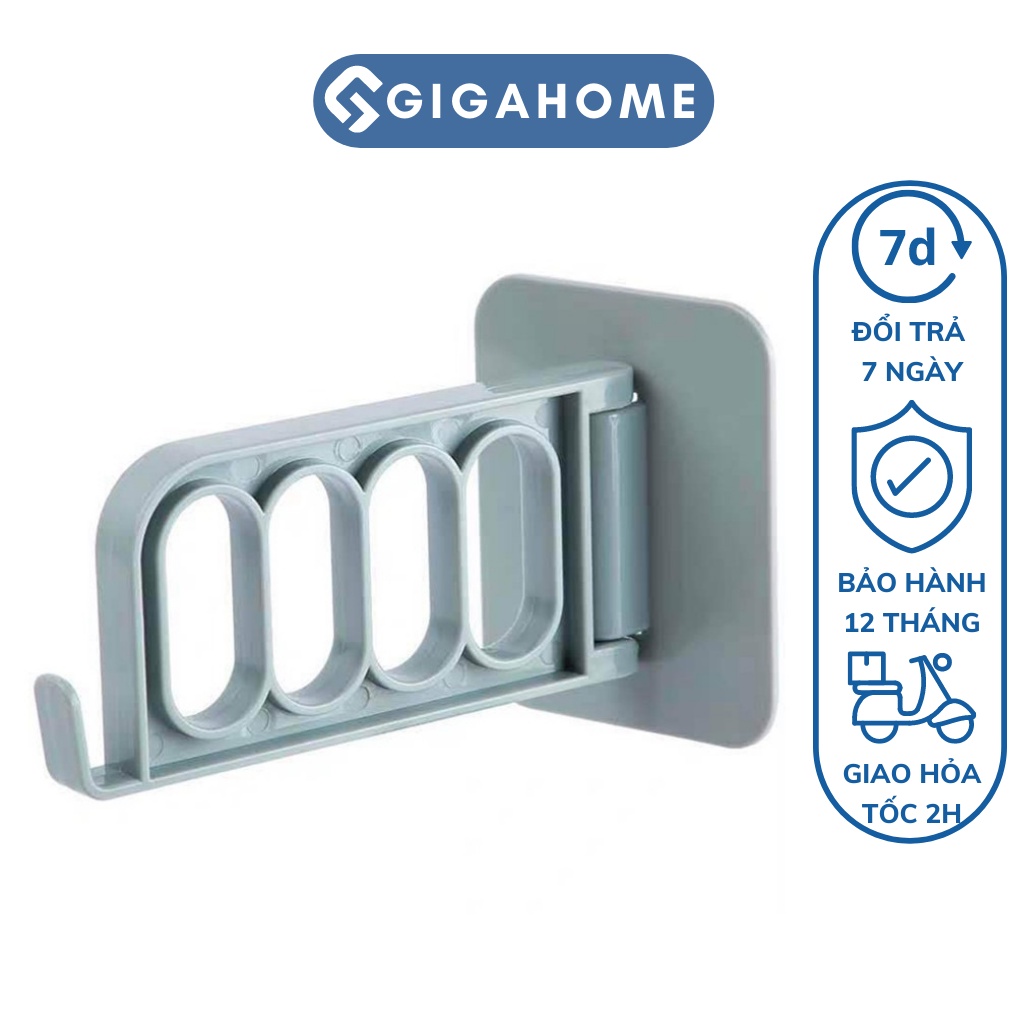 Móc Treo Quần Áo, Chìa Khóa 4 Lỗ Dán Tường Tiện Lợi GIGAHOME Tiết Kiệm Không Gian 8756