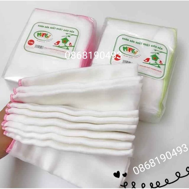 Khăn xô sữa Mipbi 2 lớp, 3 lớp, 4Lớp