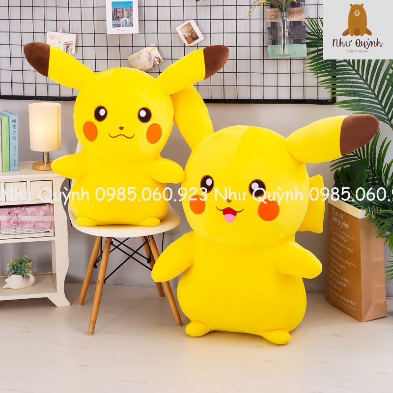 [HÀNG NHẬP KHẨU] GẤU BÔNG PIKACHU-GỐI ÔM PIKACHU-THÚ NHỒI BÔNG PIKACHU CAO CÂP