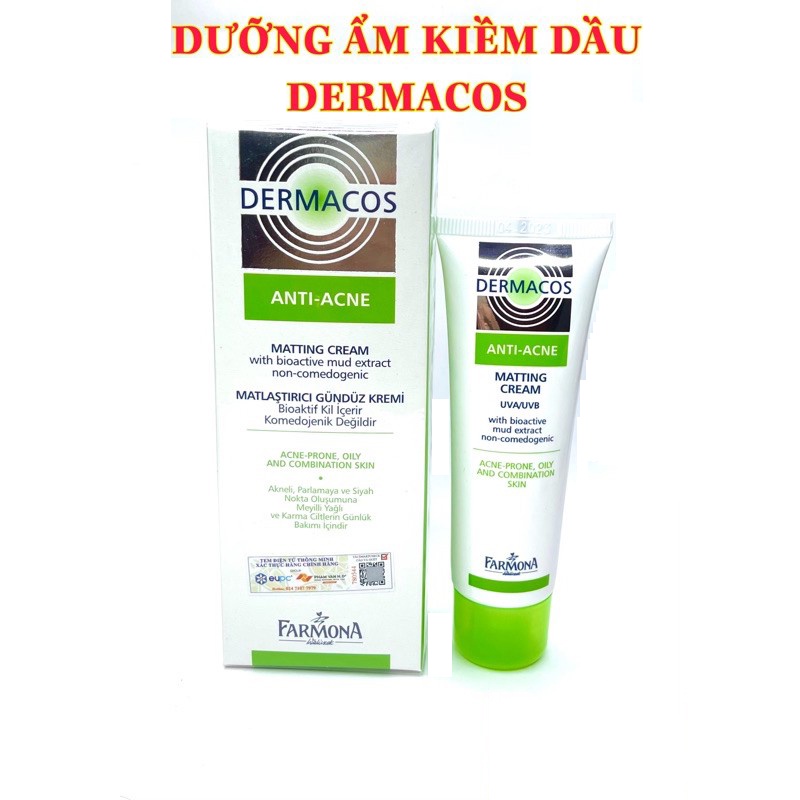 [Chính Hãng] Kem dưỡng da kiềm dầu DEMACOS ANTI-ACNE MATTING CREAM - Dưỡng ẩm Demacos, Giảm Bóng Dầu DEMACOS