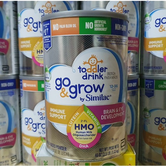 Sữa Go & Grow By Similac Toddler With 2’-FL HMO 680g 1.02kg 1.13kg