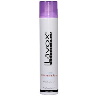 Keo tạo kiểu tóc cứng vừa  Lavox 420ml  tím 01