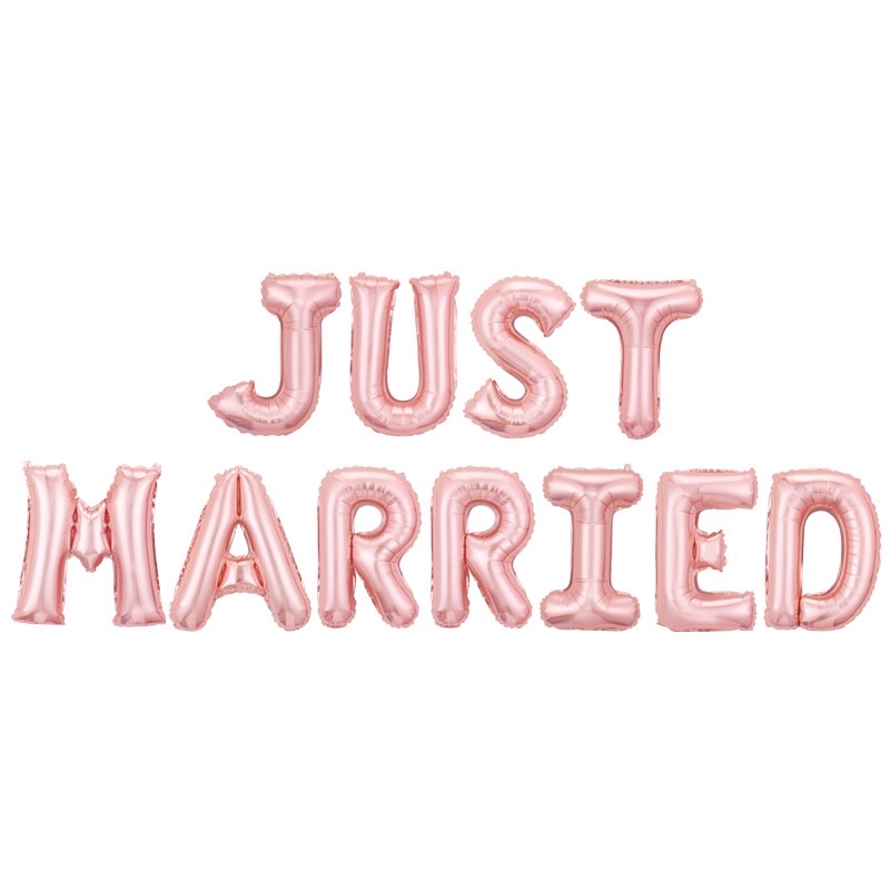 Bong Bóng Just Married Trang Trí Tiệc Đáng yêu - Yori Party