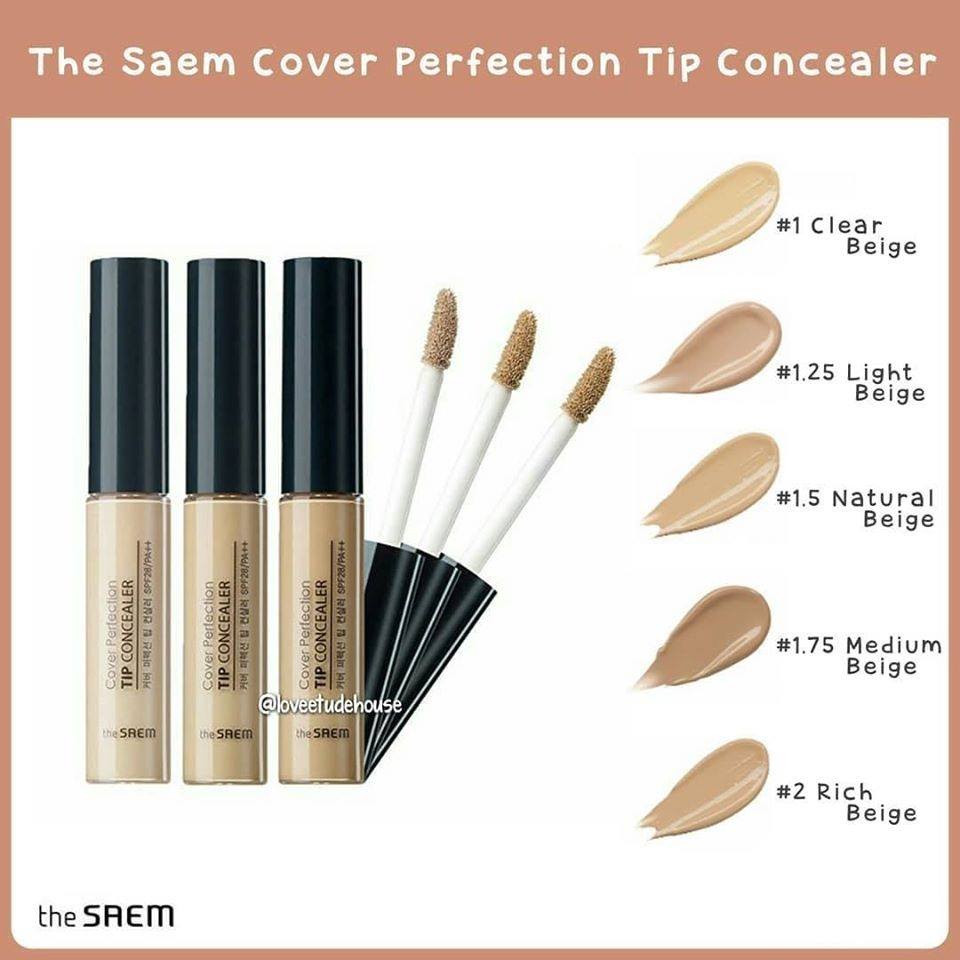 Che Khuyết Điểm THESAEM Cover Perfection Tip Concealer SPF28/PA++ 6.5ml