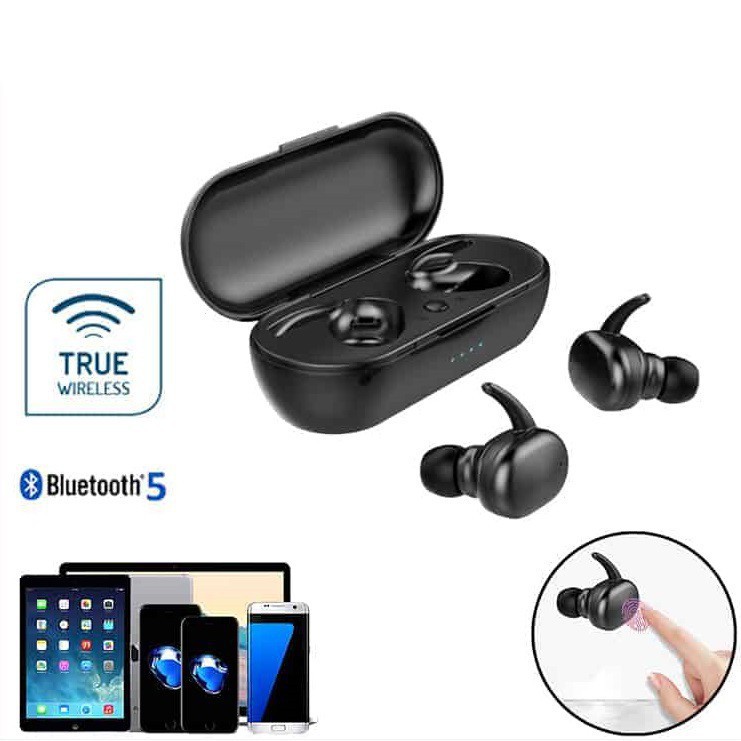 Tai nghe bluetooth D77 TWS thiết kế ôm sát tai hơn so với phiên bản D76