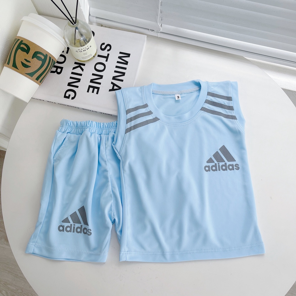 Bộ Ba Lỗ Bé Trai, Bé Gái A di đát SUMO KIDS Vải Thun Lạnh Basic Nhiều Màu, Bộ Quần Áo Cho Bé 3 Lỗ Mặc Hè Thoáng Mát