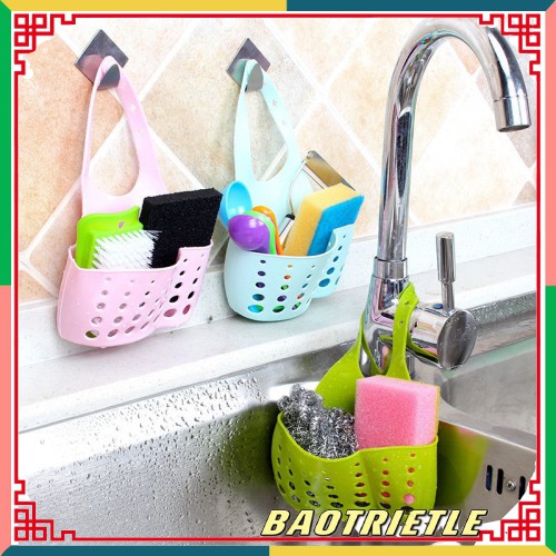 Giỏ Lưới Silicon Đựng Đồ Treo Bồn Rửa Chén Bát, Nhà Tắm (Màu Ngẫu Nhiên) | BigBuy360 - bigbuy360.vn