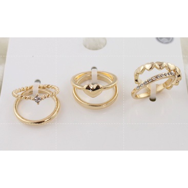 RẺ VÔ ĐỊCH  NHẪN BỘ TIM 6 CHIẾC ĐA DẠNG PHONG CÁCH CHO NỮ