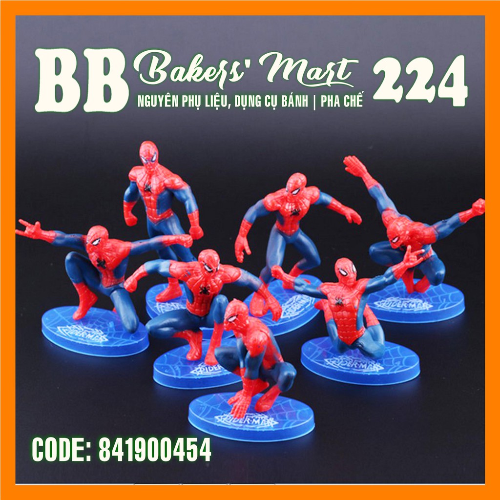 Bộ trang trí hình người nhện SPIDERMAN nhựa NHẸ