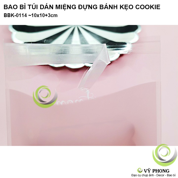 TỔNG HỢP BAO BÌ TÚI NHỰA DÁN MIỆNG 10x10 +3cm ĐỰNG BÁNH KẸO COOKIE LÀM QUÀ TẶNG CHO CÁC QUÁN CÀ PHÊ TRÀ SỮA BBK-0114