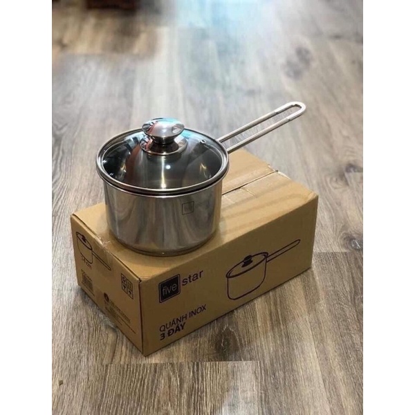 Nồi quấy bột Five Star 3 đáy size 14cm,12cm
