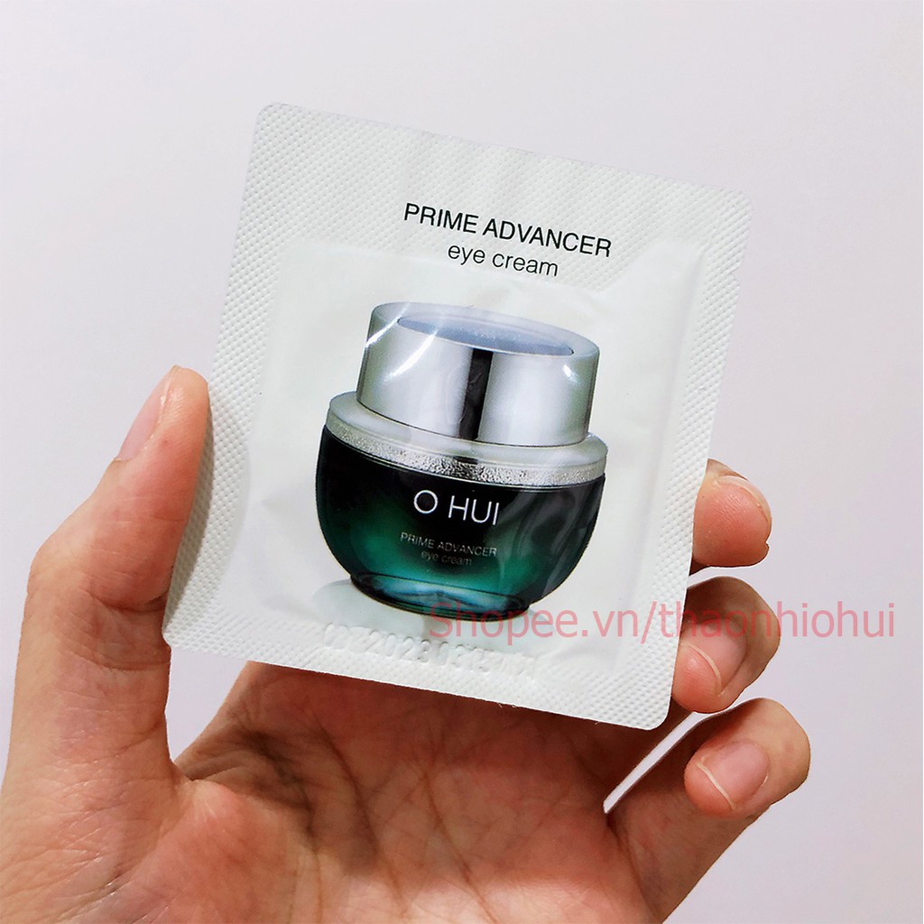 GÓI KEM DƯỠNG GIẢM THÂM, GIẢM NHĂN, GIẢM BỌNG MẮT OHUI PRIME 1ML