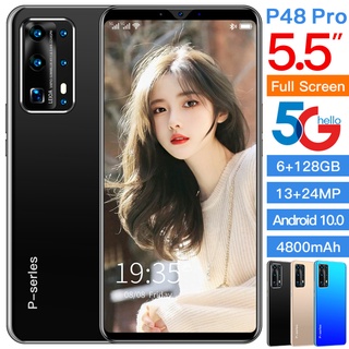 Điện thoại P48 Pro điện thoại Android mới điện thoại chơi game điện thoại thông minh 5G WIFI toàn màn hình