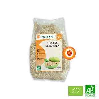 KIỀU MẠCH HỮU CƠ CÁN DẸT MARKAL (500g) - Organic Rolled Buckwheat