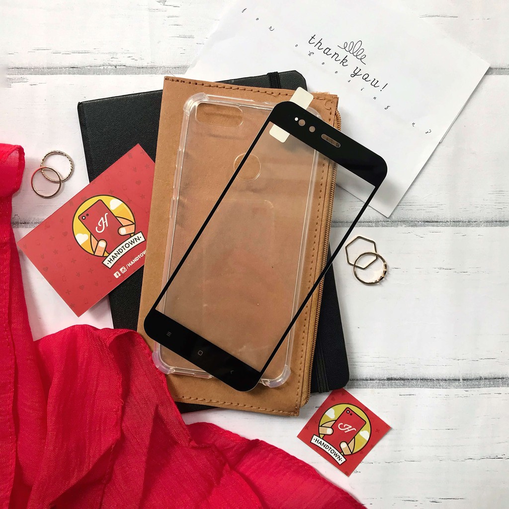Xiaomi Mi5x/MiA1 _Ốp lưng chống sốc và Cường lực full màn xiaomi mi 5x và chống loan dầu, không chấm liti, hít toàn màn