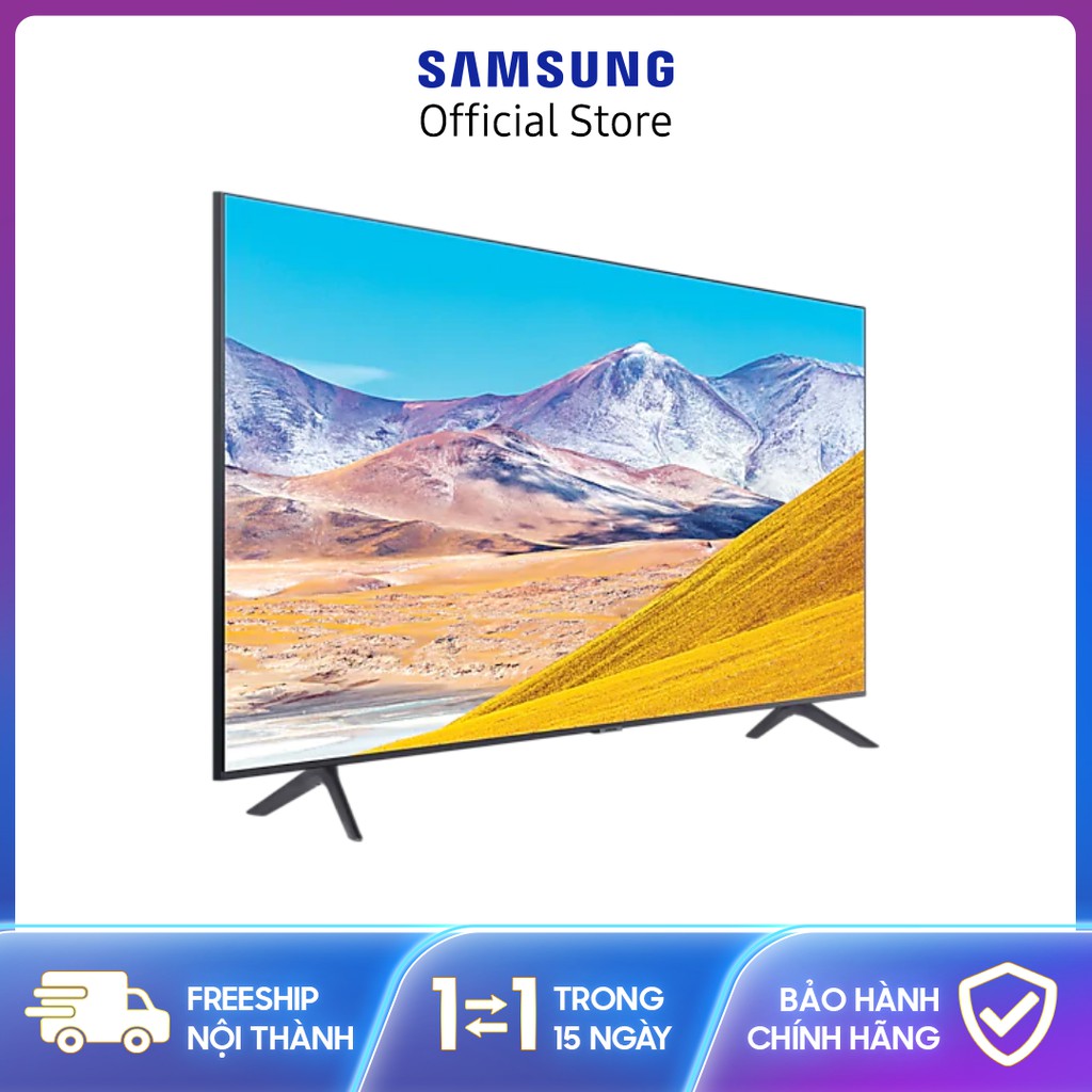 Smart Tivi Samsung 4K 82 Inch UA82TU8100 ,2020, Hệ Điều Hành Tizen OS,Tìm kiếm giọng nói