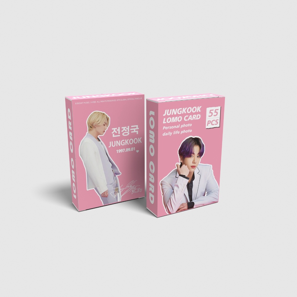 Hộp 54 Thẻ Ảnh Lomo Các Thành Viên Nhóm Nhạc Bts