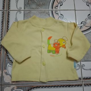 Áo dài tay thu đông cai cúc cho bé