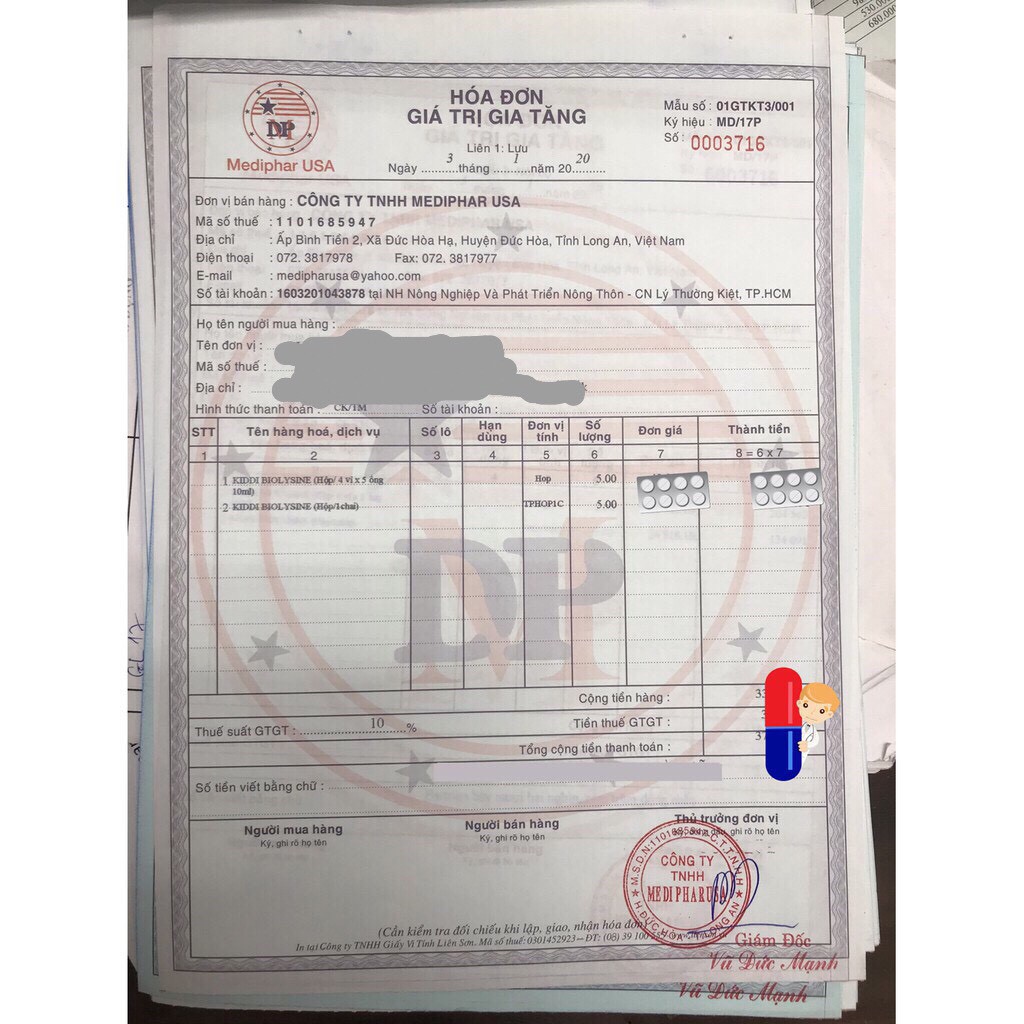 Siro Kiddy Biolysine Mediphar