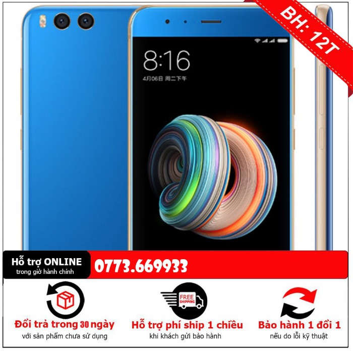 [Mã SKAMCLU9 giảm 10% đơn 100K] Điện thoại xiaomi Mi note 3 Fullbox tiếng việt