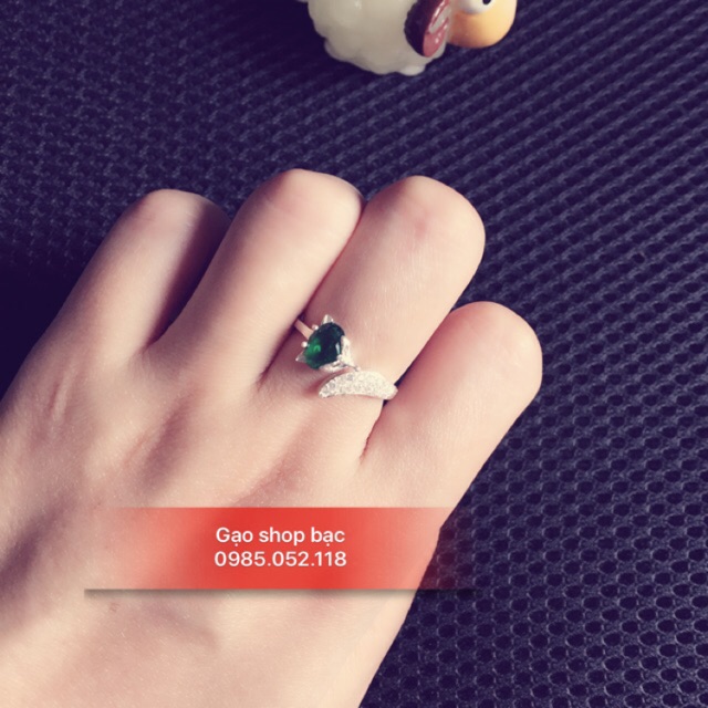 Nhẫn hồ ly đính đá
