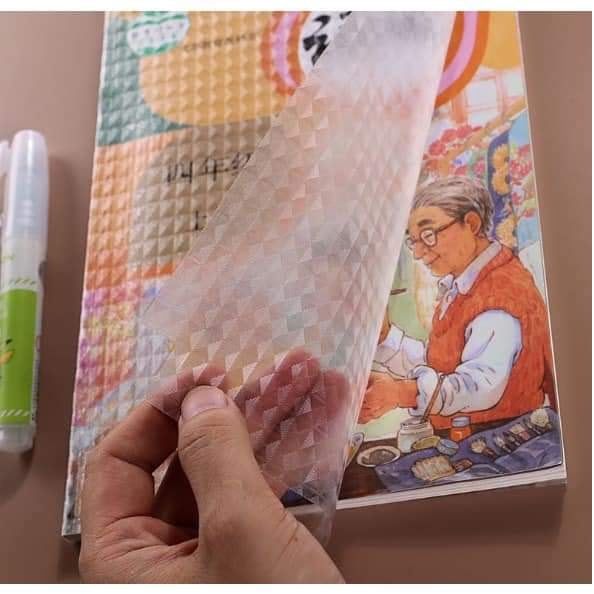 BAO SÁCH VỞ DECAL tặng kèm nhãn vở