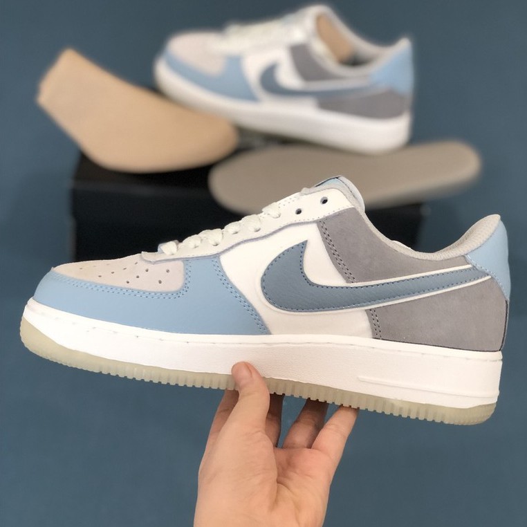 ✔️Giày Af1 Air Force 1 Xám Xanh Light Armory Blue Obsidian Mist Fullbox Cao Cấp✔️