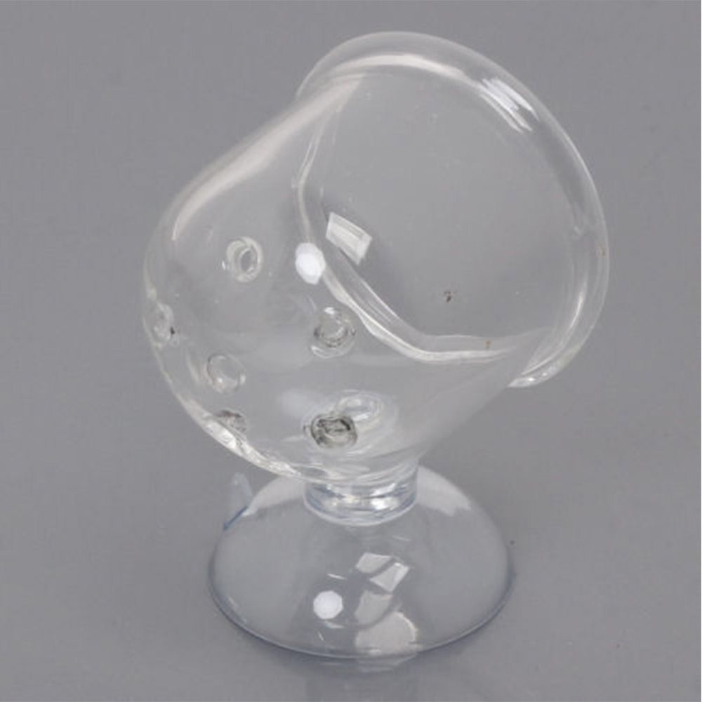 YIYU 1 cốc thủy tinh đựng thức ăn cho cá 36*36cm