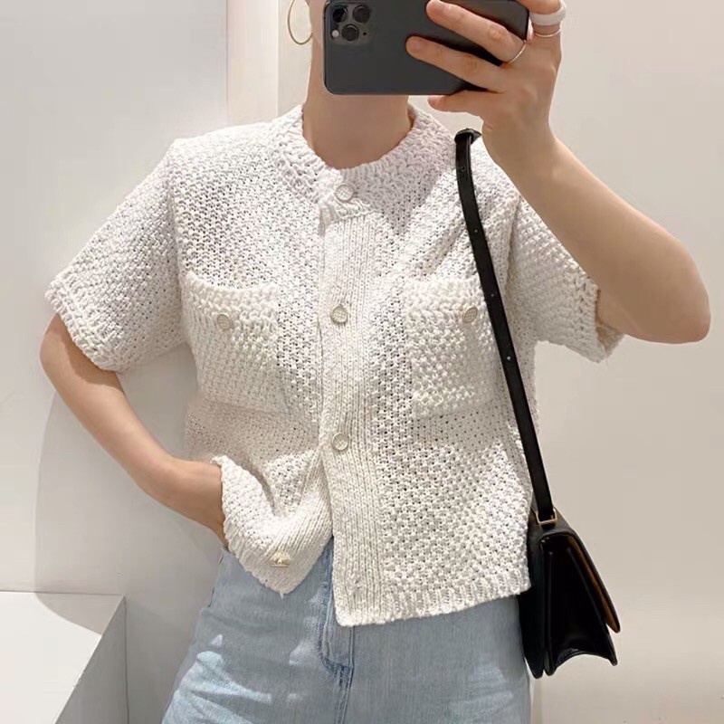 Áo kiểu tweed