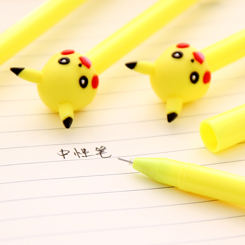 Bút gel mực nước đen 0.5mm hình pikachu cute dễ thương