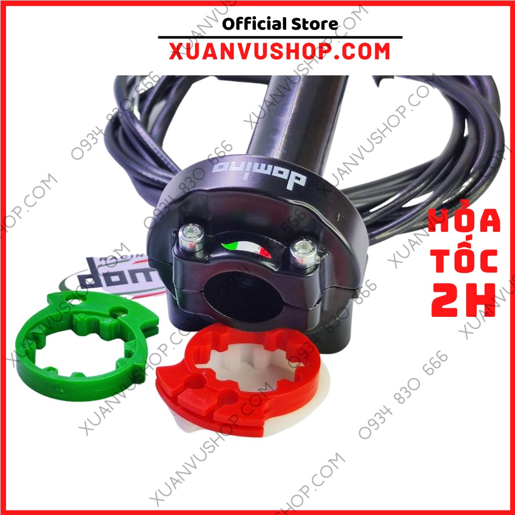 Cùm tăng tốc domino 2 dây ga cao cấp cho xe máy sirius wave exciter vario winner satria sonic vision sh XUANVUSHOP