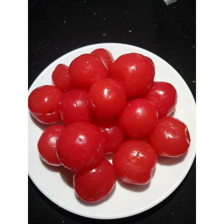 Mứt chery sấy giòn Đà Lạt hộp 500g.