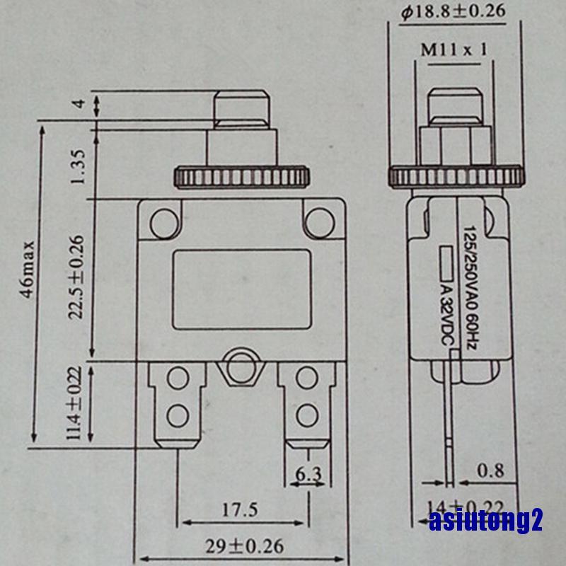 Cầu Dao Cầu Chì 2a 3a 4a 5a 6a 8a 10a 15a 20a 30a