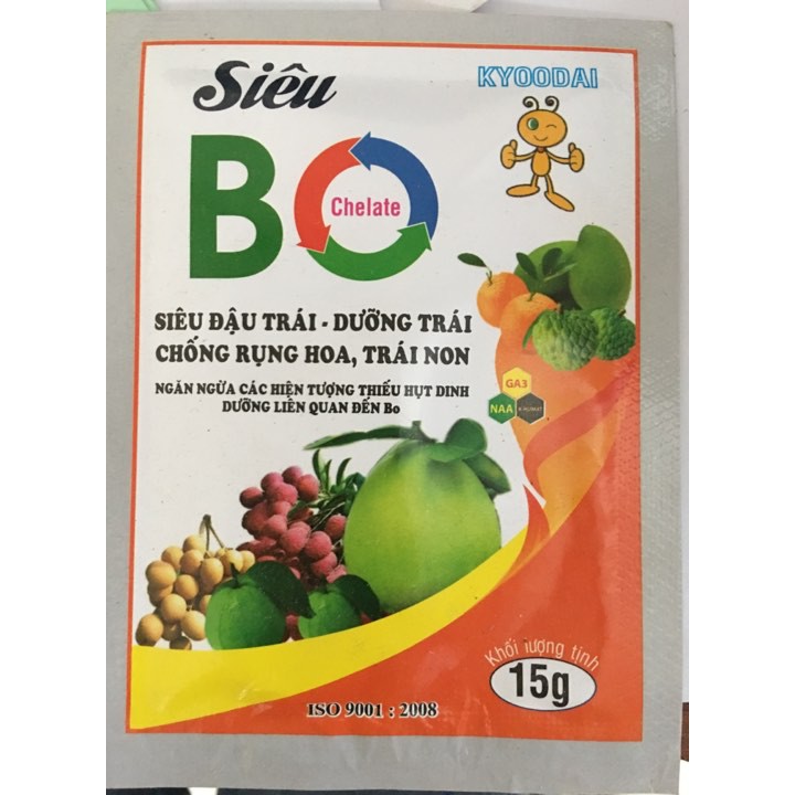 Phân bón Siêu Bo- chống rụng hoa, trái non