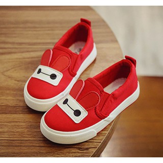 Giày lười trẻ em bé gái bé trai thiết kế tai thỏ cute vải mềm êm chân chắc chắn