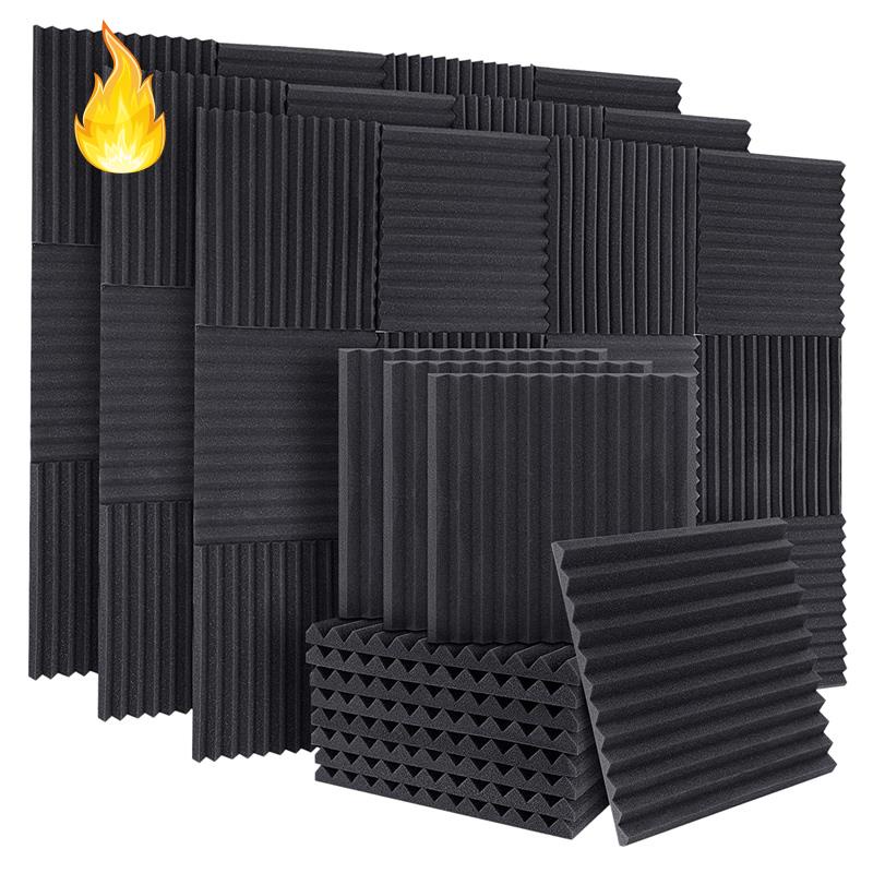 Set 50 Miếng Xốp Cách Âm Cách Âm Gắn Trần Nhà 1X12X12Inch