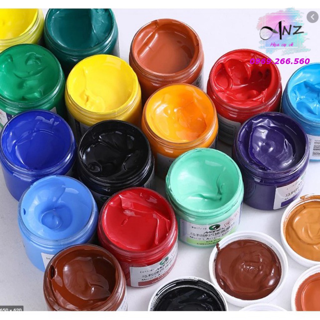 Màu Vẽ Acrylic Maries 100ml Link số 1