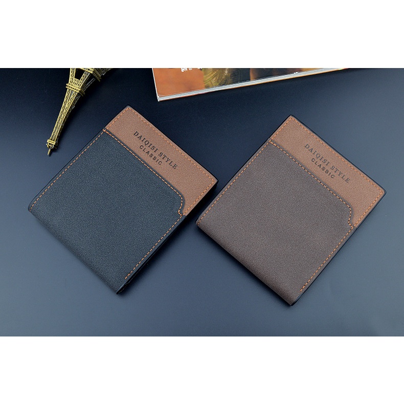 Ví nam da Ví da nam Bóp nam da thời trang thiết kế sang trọng đẹp tiện ích CÓ NGĂN KHÓA KÉO