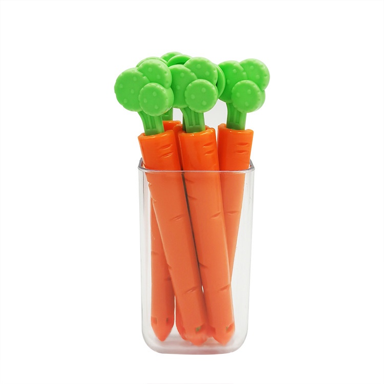 Set 5 Kẹp Nam Châm Đậy Kín Túi Đựng Thực Phẩm Thiết Kế Kiểu Cà Rốt Sáng Tạo