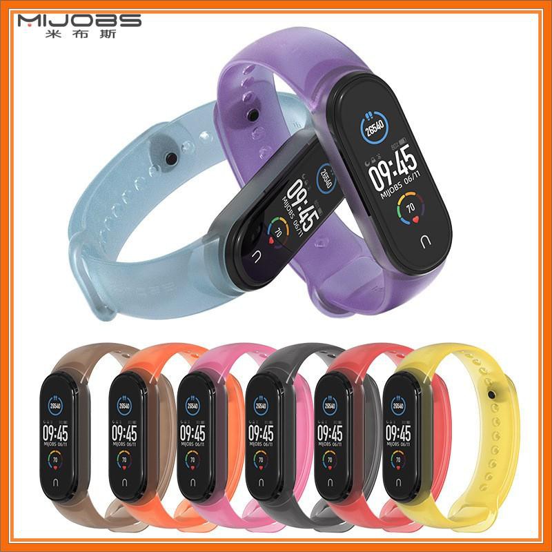 Dây Miband 5 miband6 ,dây Miband5 Dây Đeo Cao Su Trong Mờ Thay Thế Cho Xiaomi Miband 5 Chất Lượng Cao