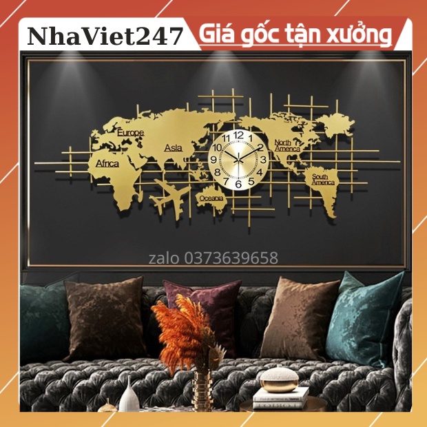 Đồng Hồ Treo Tường cao cấp-Mã 260-Kt=158x60cm-Tranh nghệ thuật decor kim loại hiện đại đẹp,rẻ-quà tặng ý ngĩa-bh 5 năm