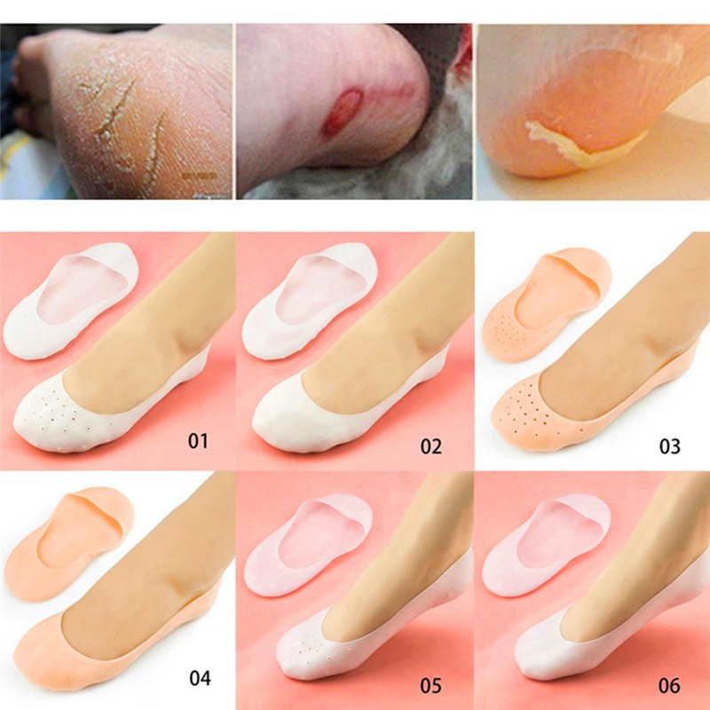Đôi tất silicone ngắn thông thoáng giúp bảo vệ bàn chân