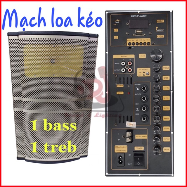 Mạch loa kéo công suất lớn tăng phô nguồn rời