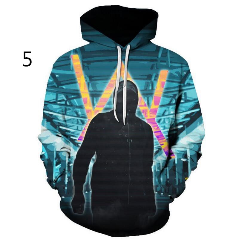 Áo Khoác Hoodie In Hình Alan Walker Phong Cách Hip Hop Cá Tính Cho Nam