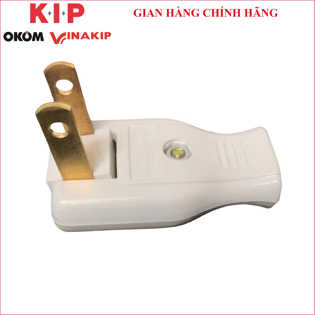 Phích cắm chân dẹt VINAKIP 16A 250V kiểu 8