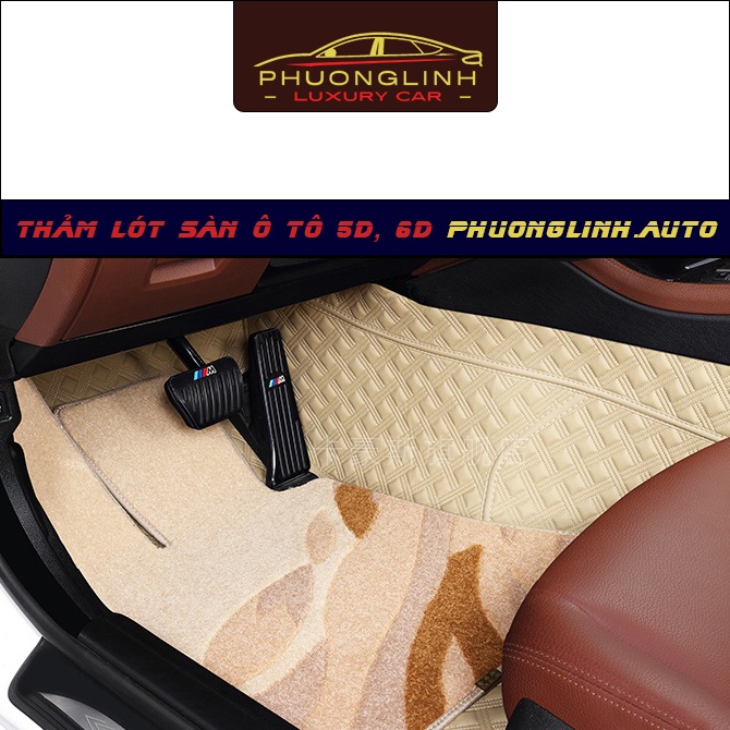 Thảm lót sàn ô tô 6D Hyundai Kona, thảm sàn da Pu thiết kế sang trọng, không mùi, chống ồn | BigBuy360 - bigbuy360.vn