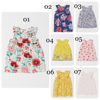 Váy cotton tay hến H&M