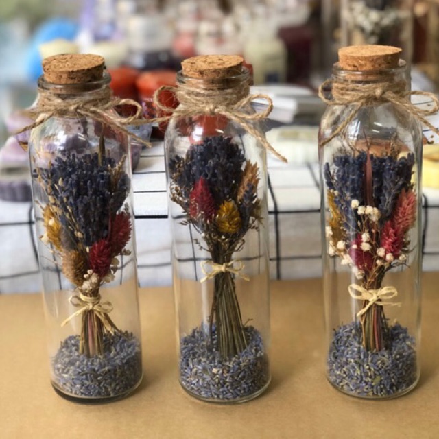 Chai thuỷ tinh hoa lavender, lọ hoa lavender khô | BigBuy360 - bigbuy360.vn